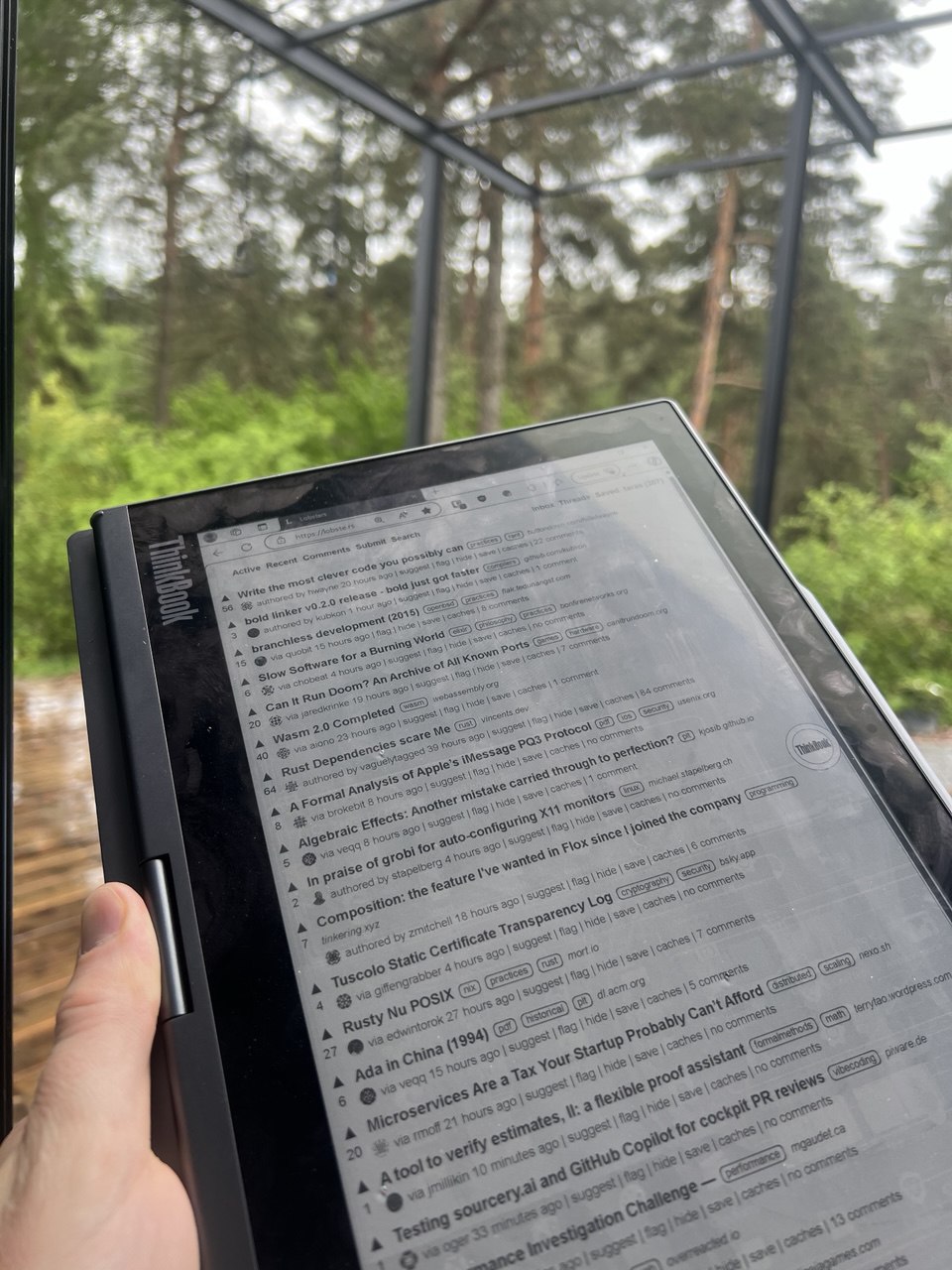 Lenovo ThinkBook Plus Gen 4 with e-ink screen